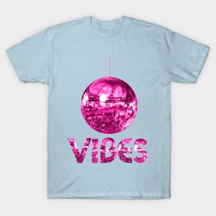 Seventies Pink Discoball Vibes T-Shirt